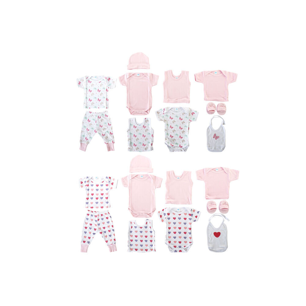Medvilninis drabužių rinkinys, 0-6 mėnesių kūdikiams kaina ir informacija | Pižamos, chalatai mergaitėms | pigu.lt