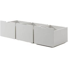 Patalynės dėžė lovai Aatrium Pino PILD7014, balta kaina ir informacija | Stalčiai, patalynės dėžės | pigu.lt