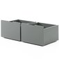 Patalynės dėžė Aatrium Pino PILD9017, pilka цена и информация | Stalčiai, patalynės dėžės | pigu.lt