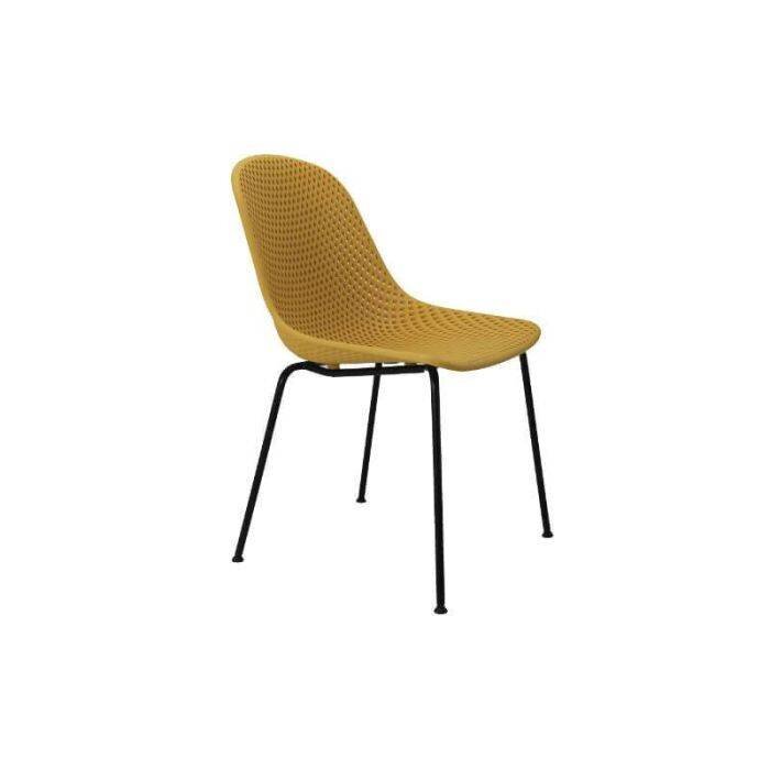 Kėdė Aatrium Tool Norman PP-731F, geltona kaina ir informacija | Virtuvės ir valgomojo kėdės | pigu.lt