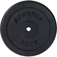 Diskinis svoris Sportop, 20 kg kaina ir informacija | Svoriai, svarmenys, grifai | pigu.lt