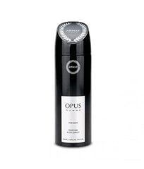 Мужской спрей для тела Armaf Opus 200 мл цена и информация | Мужская парфюмированная косметика | pigu.lt