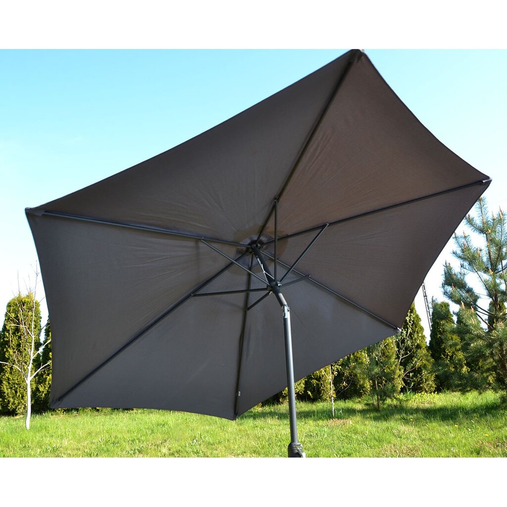 Sulankstomas sodo skėtis Saska Garden, 300cm, pilkas kaina ir informacija | Skėčiai, markizės, stovai | pigu.lt