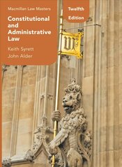 Constitutional and Administrative Law 12th ed. 2021 цена и информация | Книги по экономике | pigu.lt