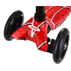 Трехколесный самокат - ENERO Maxi Spider, красный цена и информация | Самокаты | pigu.lt