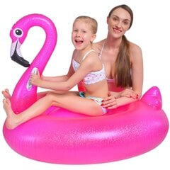 Pripučiamas flamingas, 110x90 cm, rožinis kaina ir informacija | Pripučiamos ir paplūdimio prekės | pigu.lt