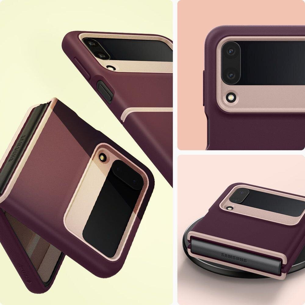 Caseology Nano Pop Galaxy Flip 4 Burgundy kaina ir informacija | Telefono dėklai | pigu.lt