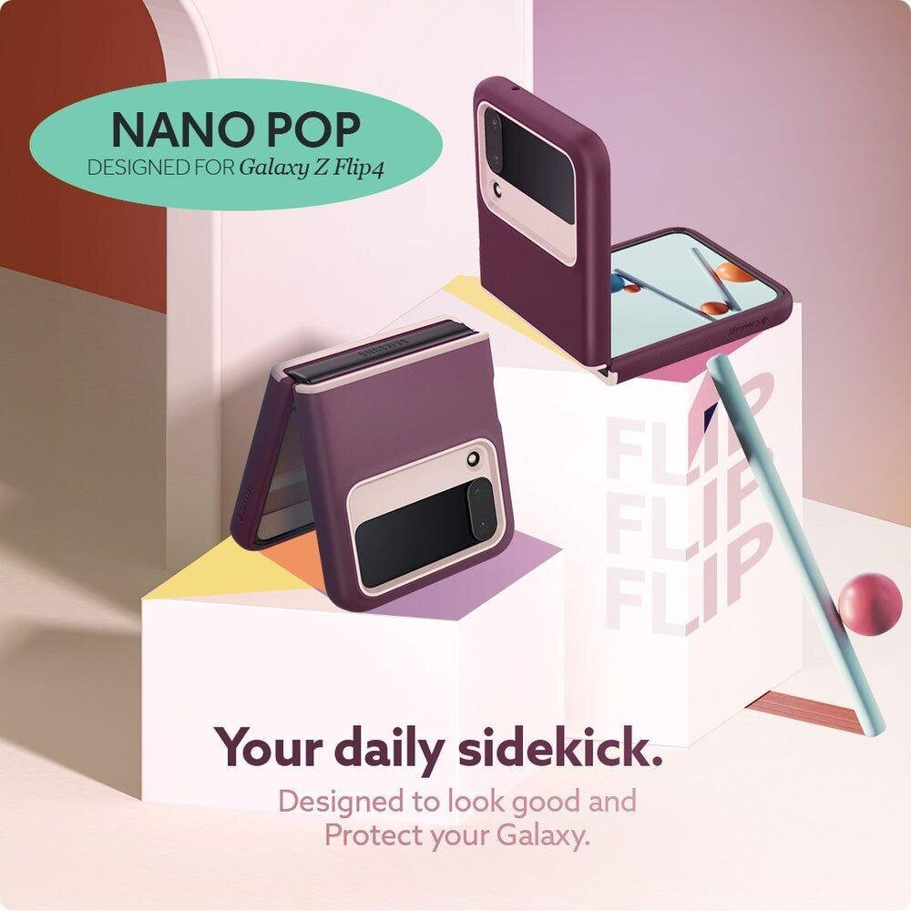 Caseology Nano Pop Galaxy Flip 4 Burgundy kaina ir informacija | Telefono dėklai | pigu.lt