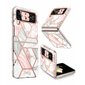 Supcase Galaxy Z Flip4 Cosmo Marble Pink kaina ir informacija | Telefono dėklai | pigu.lt