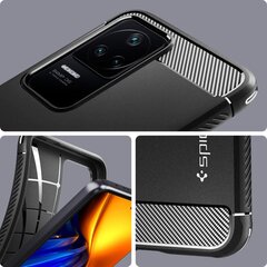 Spigen Rugged Armor Xiaomi POCO F4 5G Black kaina ir informacija | Telefono dėklai | pigu.lt