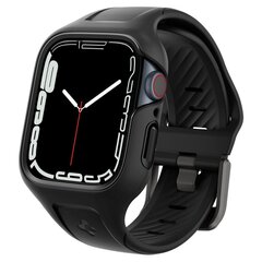 Spigen Liquid Air "Pro" Apple Watch 7 (45 MM) Black цена и информация | Аксессуары для смарт-часов и браслетов | pigu.lt