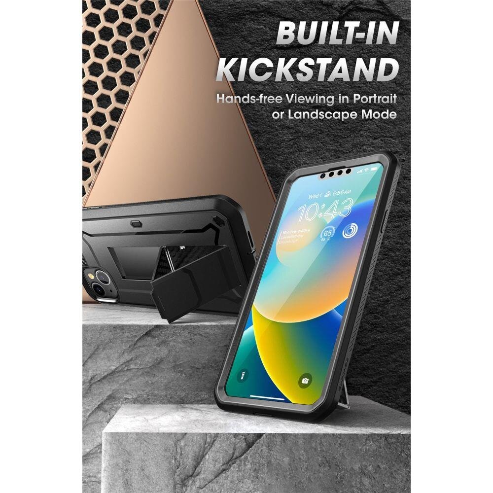 Supcase Unicorn Beetle Pro, iPhone 14 Plus Black kaina ir informacija | Telefono dėklai | pigu.lt