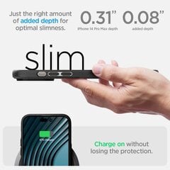 Spigen Armor iPhone 14 Pro Max Black kaina ir informacija | Telefonų dėklai | pigu.lt