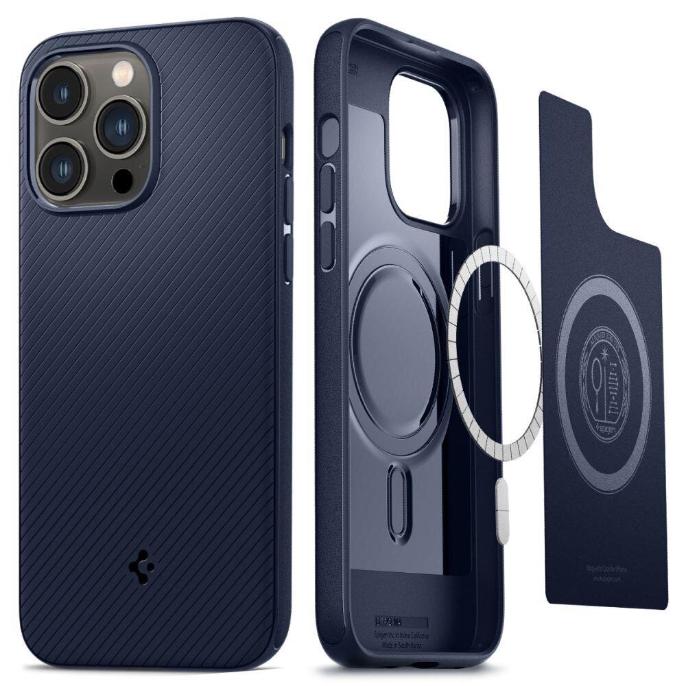 Spigen Armor iPhone 14 Pro Max Blue kaina ir informacija | Telefono dėklai | pigu.lt