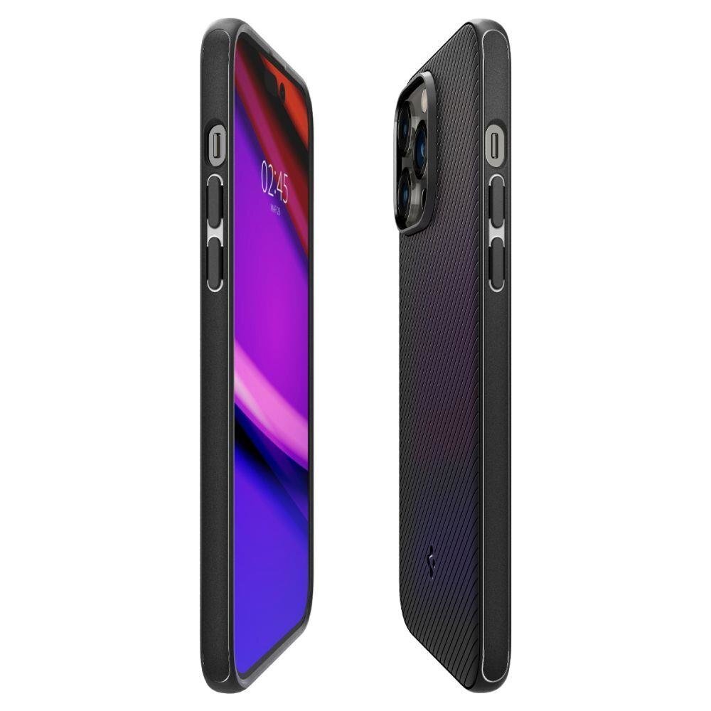 Dėklas Spigen skirtas iPhone 14 Pro, juoda kaina ir informacija | Telefono dėklai | pigu.lt