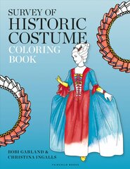 Survey of Historic Costume Coloring Book цена и информация | Книжки - раскраски | pigu.lt