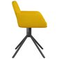 Pasukamos valgomojo kėdės, 2vnt., geltonos spalvos, aksomas kaina ir informacija | Virtuvės ir valgomojo kėdės | pigu.lt