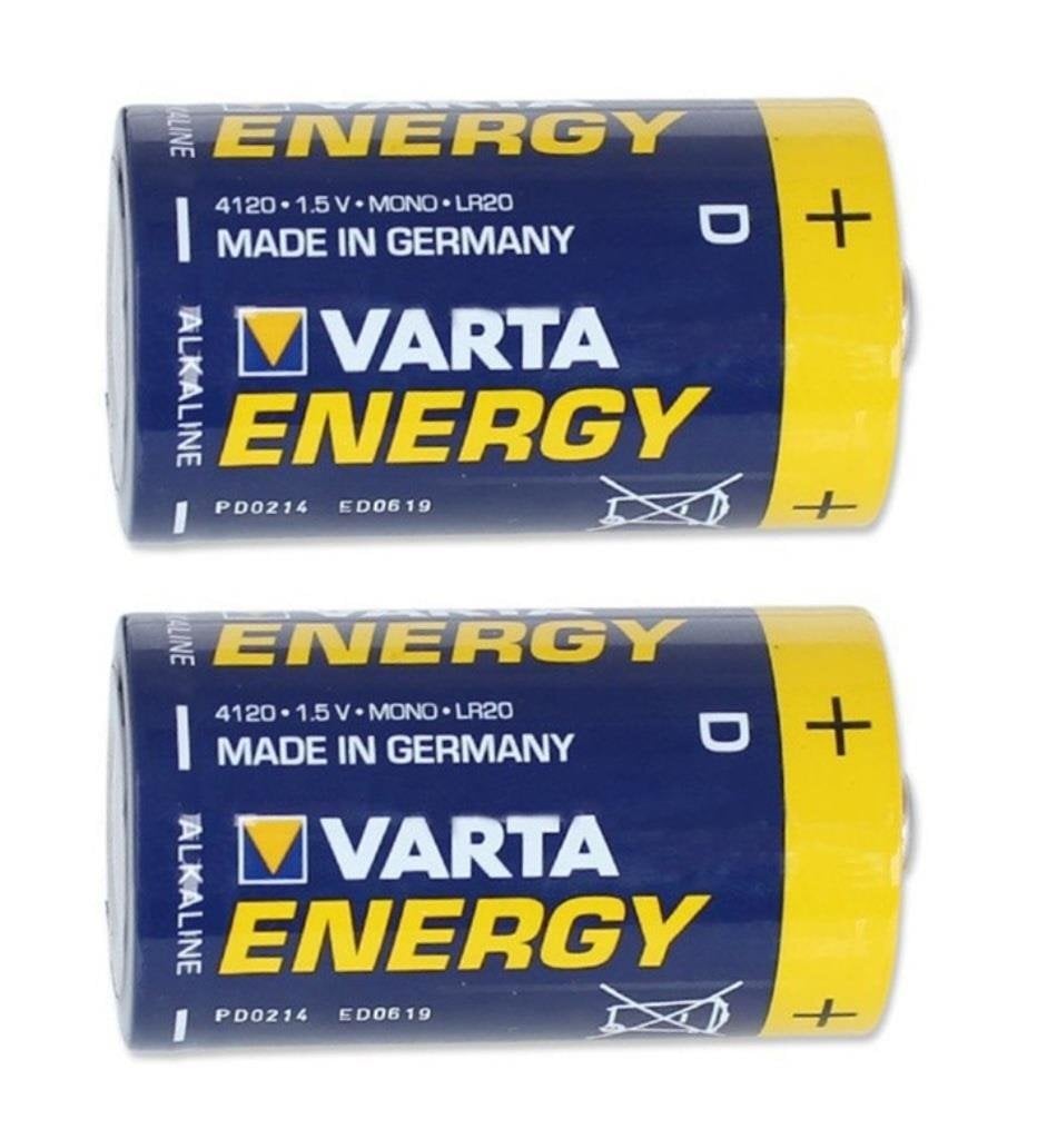 Baterijos Varta LR20 Energy, 2 vnt. kaina ir informacija | Elementai | pigu.lt