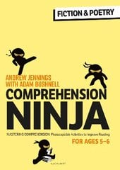 Comprehension Ninja for Ages 5-6: Fiction & Poetry: Comprehension worksheets for Year 1 kaina ir informacija | Socialinių mokslų knygos | pigu.lt