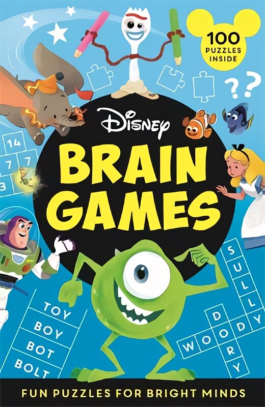 Disney Brain Games: Fun puzzles for bright minds цена и информация | Knygos paaugliams ir jaunimui | pigu.lt