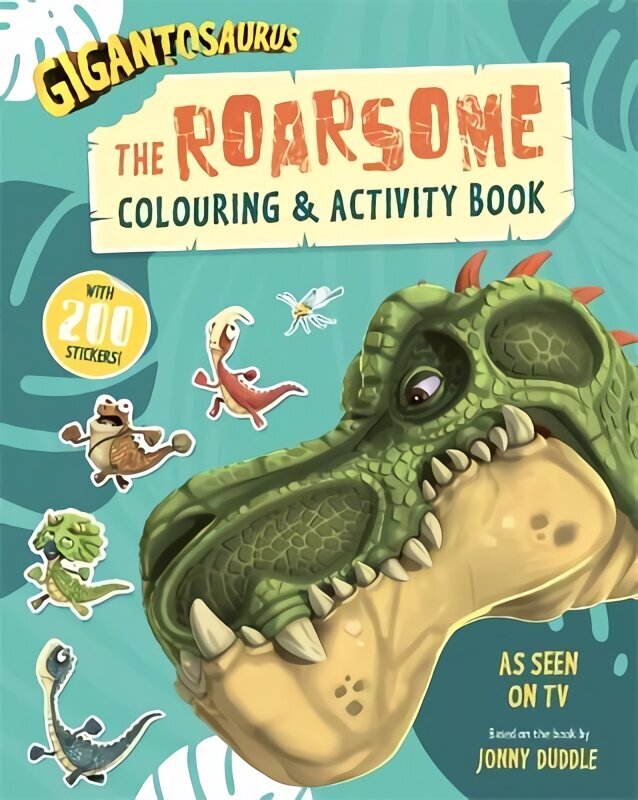 Gigantosaurus - The Roarsome Colouring & Activity Book: Packed with 200 stickers! цена и информация | Knygos mažiesiems | pigu.lt