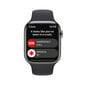 Apple Watch Series 8 GPS + Cellular 45mm Graphite Stainless Steel Case ,Midnight Sport Band - MNKU3EL/A LV-EE цена и информация | Išmanieji laikrodžiai (smartwatch) | pigu.lt