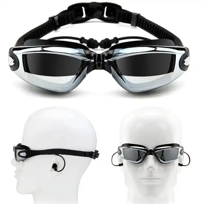 Plaukimo akiniai su dioptrijomis, -6.0 diotrijos korekcija trumparegystei  kaina | pigu.lt
