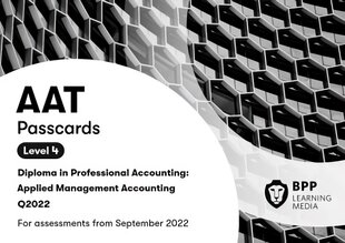 AAT Applied Management Accounting: Passcards цена и информация | Книги по экономике | pigu.lt