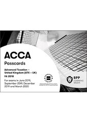 ACCA Advanced Taxation FA2018: Passcards kaina ir informacija | Ekonomikos knygos | pigu.lt