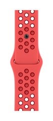 41mm Bright Crimson/Gym Red Nike Sport Band - MPGW3ZM/A kaina ir informacija | Išmaniųjų laikrodžių ir apyrankių priedai | pigu.lt