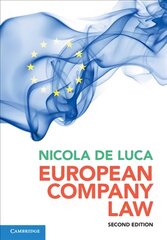 European Company Law 2nd Revised edition цена и информация | Книги по социальным наукам | pigu.lt