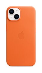 Apple Leather Case MagSafe MPP83ZM/A Orange kaina ir informacija | Telefono dėklai | pigu.lt