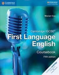 Cambridge IGCSE (R) First Language English Coursebook 5th Revised edition, Cambridge IGCSE (R) First Language English Coursebook цена и информация | Книги для подростков и молодежи | pigu.lt