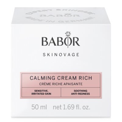Praturtintas raminantis veido kremas jautriai odai Babor Skinovage Calming Cream Rich, 50 ml цена и информация | Veido kremai | pigu.lt