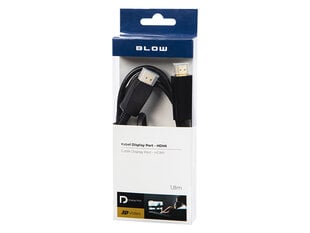 Kabelis HDMI - DisplayPort, 1.8m цена и информация | Blow Телевизоры и аксессуары к ним | pigu.lt