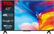 TCL 43P635 цена и информация | Televizoriai | pigu.lt