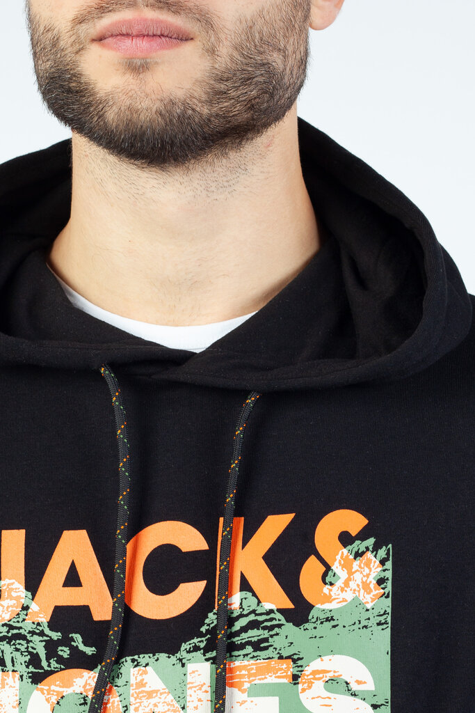 Džemperis vyram Jack&Jones, juodas цена и информация | Megztiniai vyrams | pigu.lt
