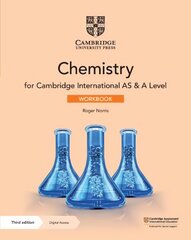 Cambridge International AS & A Level Chemistry Workbook with Digital Access   (2 Years) 3rd Revised edition цена и информация | Книги по социальным наукам | pigu.lt