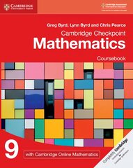 Cambridge Checkpoint Mathematics Coursebook 9 with Cambridge Online   Mathematics (1 Year) New edition цена и информация | Книги для подростков  | pigu.lt