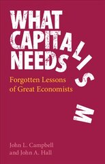 What Capitalism Needs: Forgotten Lessons of Great Economists цена и информация | Книги по экономике | pigu.lt