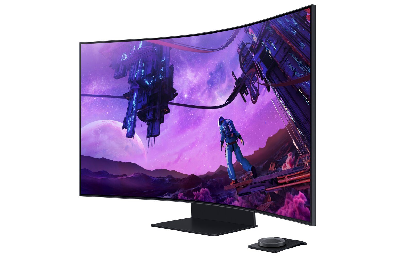 Samsung Odyssey Ark 55" 4K Curved Gaming Monitor LS55BG970NUXEN kaina ir informacija | Monitoriai | pigu.lt