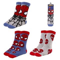 Носки Spiderman 3 пар Разноцветный цена и информация | Носки, колготки для мальчиков | pigu.lt