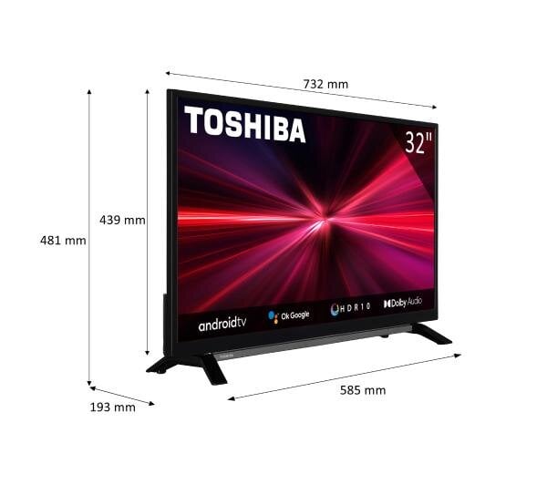 Toshiba 32LA2B63DG цена и информация | Televizoriai | pigu.lt