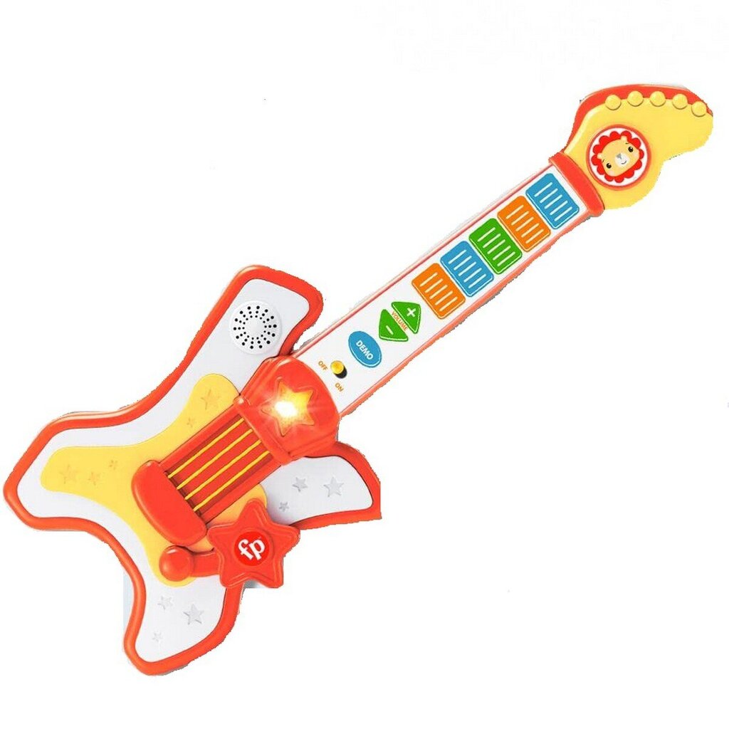 Vaikiška gitara Fisher Price Liūtas цена и информация | Lavinamieji žaislai | pigu.lt