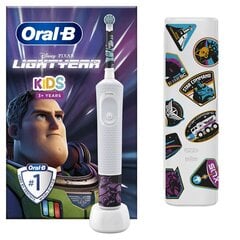 Oral-B D100 Kids Lightyear kaina ir informacija | Elektriniai dantų šepetėliai | pigu.lt