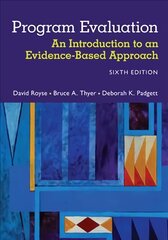 Program Evaluation: An Introduction to an Evidence-Based Approach 6th edition цена и информация | Книги по социальным наукам | pigu.lt