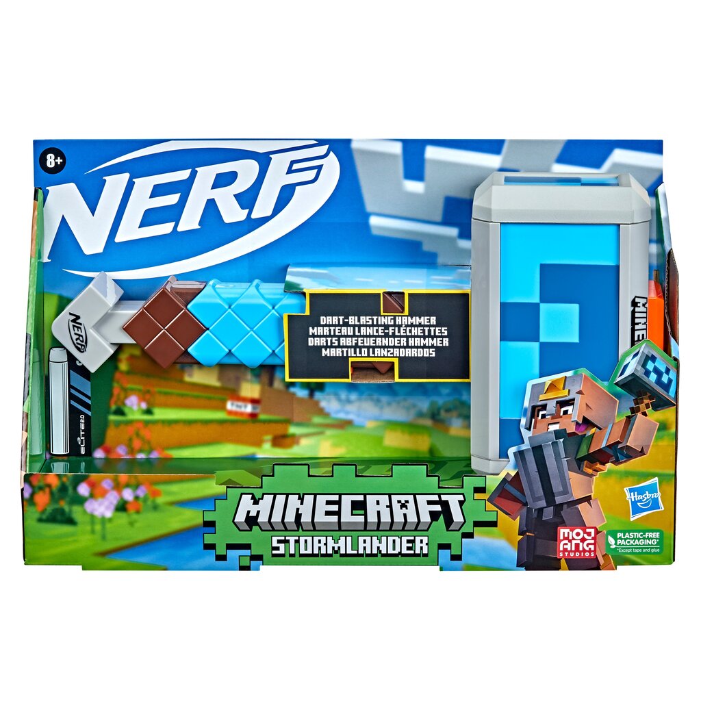 Žaislinis šautuvas Nerf Minecraft Stormlander kaina ir informacija | Žaislai berniukams | pigu.lt