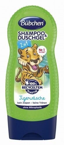 Šampūnas ir dušo želė Bübchen Shampoo & Shower Tiger Wash, 230 ml цена и информация | Kosmetika vaikams ir mamoms | pigu.lt