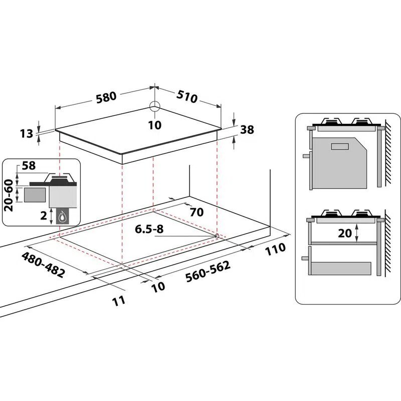 Hotpoint PPH 60G DF/IX Gas цена и информация | Kaitlentės | pigu.lt