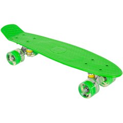 Пластиковый скейтборд - Enero, зеленый цена и информация | Скейтборды | pigu.lt